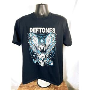 Deftones 2025 North America Tour Tee Black Graphic L